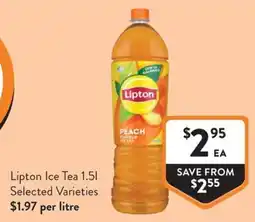 Foodworks Lipton Ice Tea offer