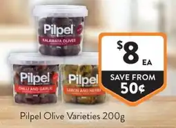 Foodworks Pilpel Olive Varieties offer