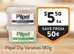 Foodworks Pilpel Dip Varieties offer