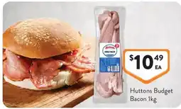 Foodworks Huttons Budget Bacon offer