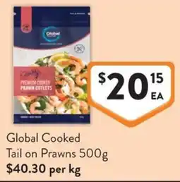 Foodworks Global Cooked Tail on Prawns offer