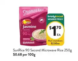 Foodworks SunRice Jasmine offer
