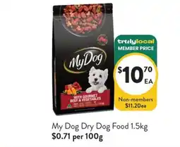 Foodworks My Dog Dry Dog Food offer