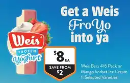 Foodworks Weis Frozen Yoghurt offer