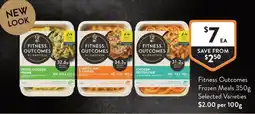 Foodworks Fitness Outcomes Frozen Meals offer