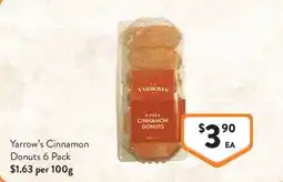Foodworks Yarrow's Cinnamon Donuts offer