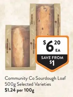 Foodworks Community Co Sourdough Loaf offer