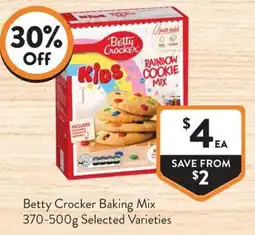 Foodworks Betty Crocker Baking Mix offer