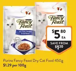 Foodworks Purina Fancy Feast Wet Cat Food offer
