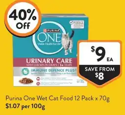 Foodworks Purina One Wet Cat Food offer