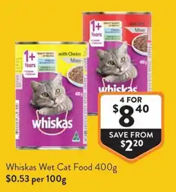 Foodworks Whiskas Wet Cat Food offer