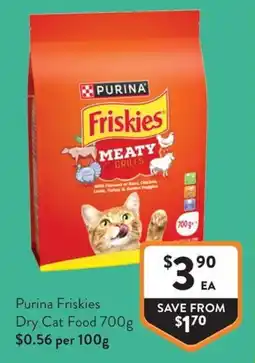 Foodworks Purina Friskies Dry Cat Food offer