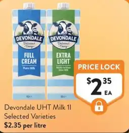 Foodworks Devondale UHT Milk offer