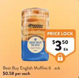 Foodworks Best Buy English Muffins offer