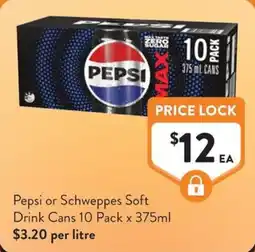 Foodworks Pepsi Max Drink Cans offer