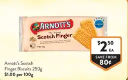 Foodworks Arnott's Scotch Finger Biscuits offer