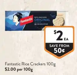 Foodworks Fantastic Rice Crackers offer