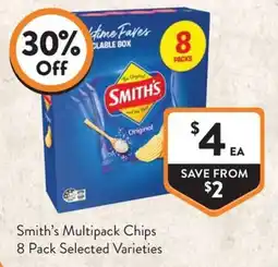 Foodworks Smith's Multipack Chips offer