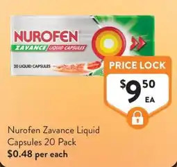 Foodworks Nurofen Zavance Liquid Capsules offer