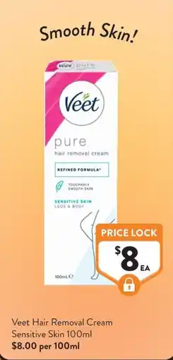 Foodworks Veet Hair Removal Cream Sensitive Skin offer