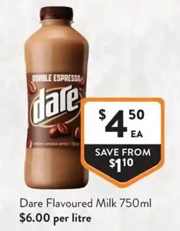 Foodworks Dare Flavoured Milk offer