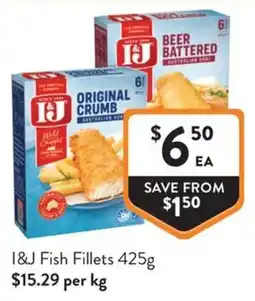 Foodworks I&J Fish Fillets offer
