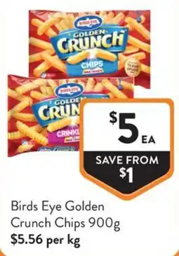 Foodworks Birds Eye Golden Crunch Chips offer