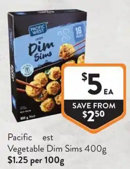 Foodworks Pacific West Vegetable Dim Sims offer