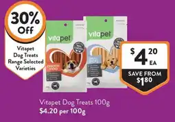 Foodworks Vitapet Dog Treats offer
