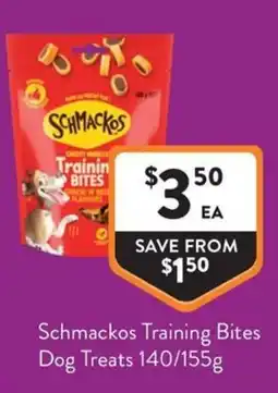 Foodworks Schmackos Training Bites Dog Treats offer