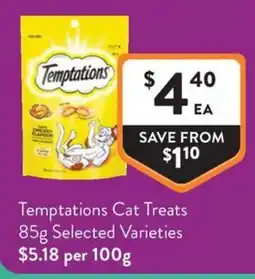 Foodworks Temptations Cat Treats offer