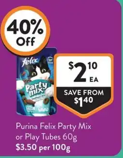 Foodworks Purina Felix Party Mix offer