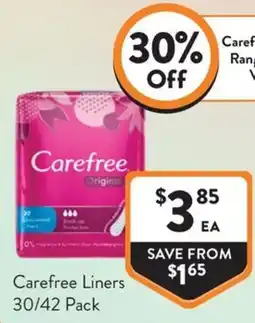 Foodworks Carefree Liners offer