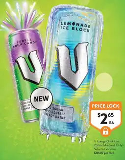 Foodworks V Energy Drink Can offer
