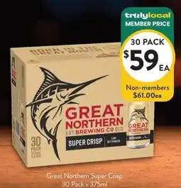 Foodworks Great Northern Super Crisp offer