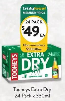 Foodworks Tooheys Extra Dry offer