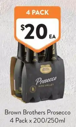 Foodworks Brown Brothers Prosecco offer