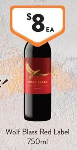 Foodworks Wolf Blass Red Label offer