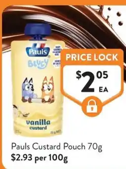 Foodworks Pauls Custard Pouch offer