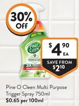 Foodworks Pine O Cleen Multi Purpose Trigger Spray offer