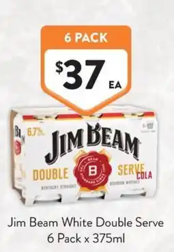Foodworks Jim Beam White Double Serve offer