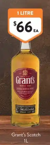 Foodworks Grant's Scotch offer