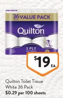 Foodworks Quilton Toilet Tissue offer