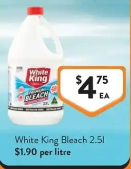 Foodworks White King Bleach offer