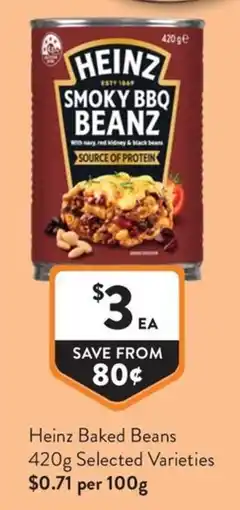 Foodworks Heinz Baked Beans offer