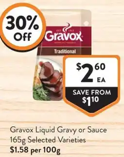 Foodworks Gravox Liquid Gravy or Sauce offer