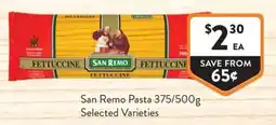 Foodworks San Remo Pasta offer