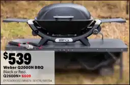 Mitre 10 Weber Q2000N BBQ offer