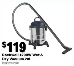 Mitre 10 Rockwell 1200W Wet & Dry Vacuum 20L offer