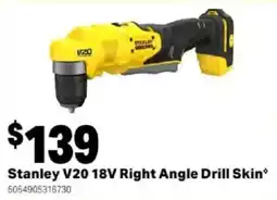 Mitre 10 Stanley V20 18V Right Angle Drill Skin offer